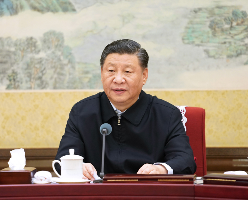 12月26日至27日，中共中央政治局召開“不忘初心、牢記使命”專題民主生活會，中共中央總書記習(xí)近平主持會議并發(fā)表重要講話。新華社記者 李學(xué)仁 攝